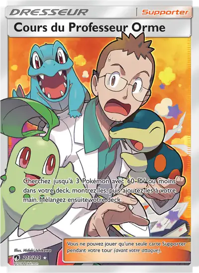 Image de la carte Pokemon Cours du Professeur Orme 213/214
