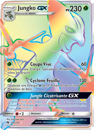Image de la carte Pokemon Jungko GX 216/214