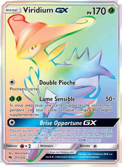 Image de la carte Pokemon Viridium GX 217/214