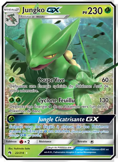 Image de la carte Pokemon Jungko GX 22/214