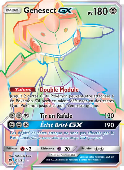 Image de la carte Pokemon Genesect GX 224/214