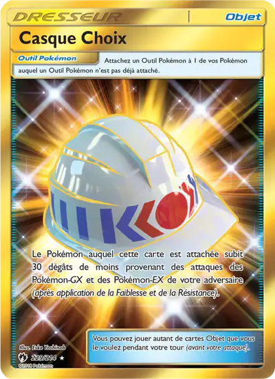 Image de la carte Pokemon Casque Choix 229/214