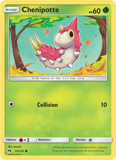 Image de la carte Pokemon Chenipotte 23/214