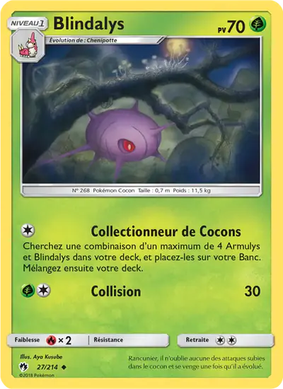 Image de la carte Pokemon Blindalys 27/214