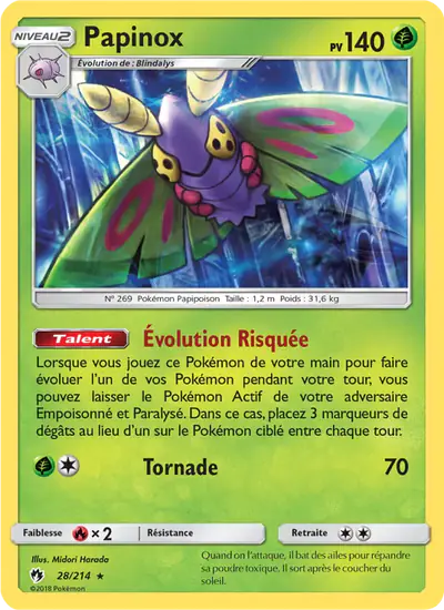 Image de la carte Pokemon Papinox 28/214