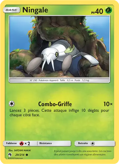 Image de la carte Pokemon Ningale 29/214
