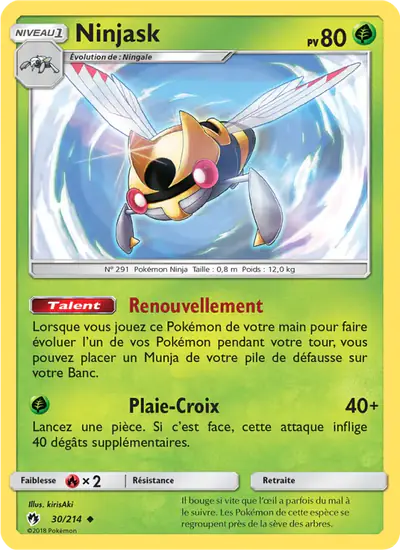 Image de la carte Pokemon Ninjask 30/214