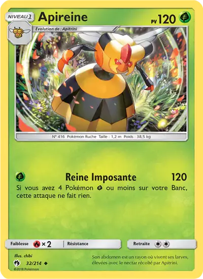 Image de la carte Pokemon Apireine 32/214