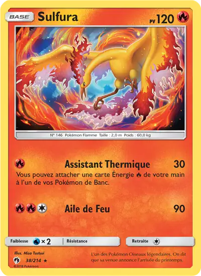 Image de la carte Pokemon Sulfura 38/214