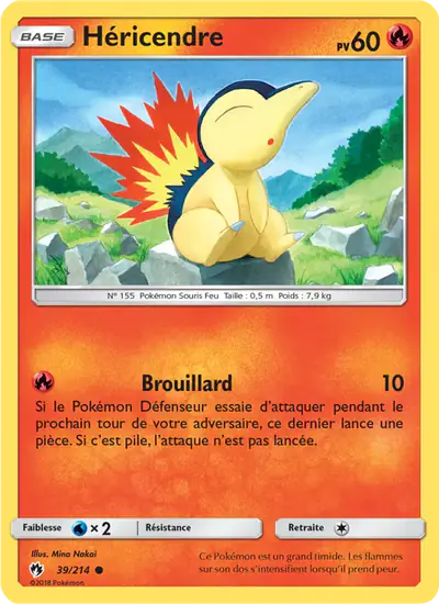 Image de la carte Pokemon Héricendre 39/214