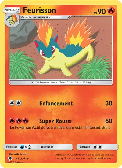 Image de la carte Pokemon Feurisson 41/214