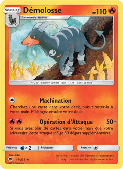 Image de la carte Pokemon Démolosse 46/214
