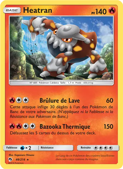 Image de la carte Pokemon Heatran 48/214