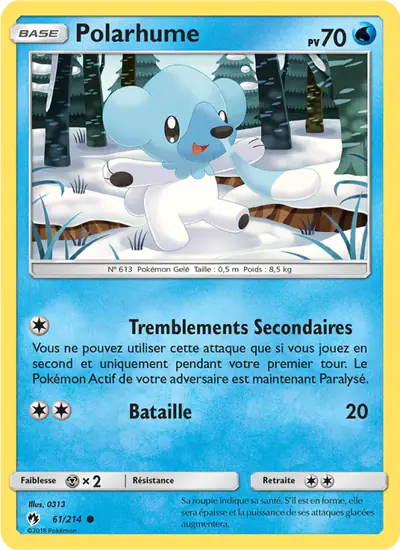 Image de la carte Pokemon Polarhume 61/214