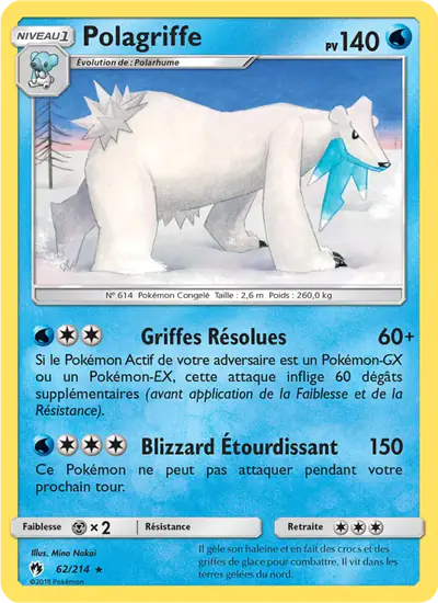 Image de la carte Pokemon Polagriffe 62/214