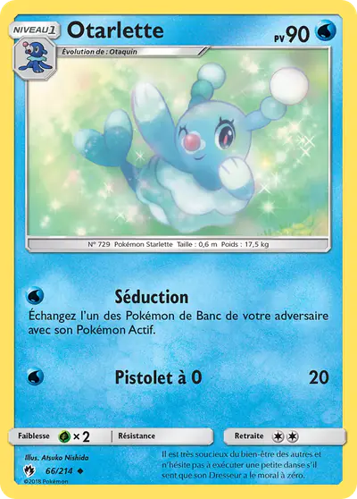 Image de la carte Pokemon Otarlette 66/214