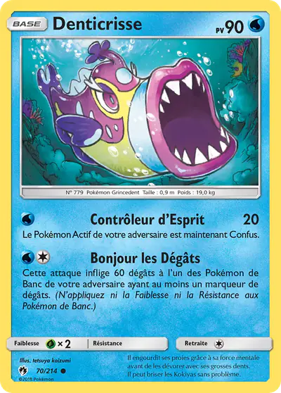 Image de la carte Pokemon Denticrisse 70/214