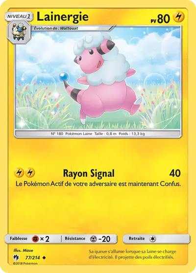 Image de la carte Pokemon Lainergie 77/214