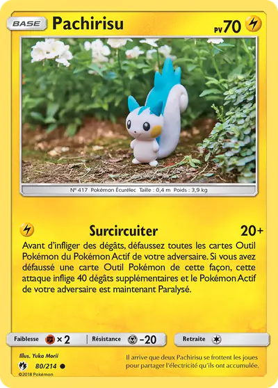 Image de la carte Pokemon Pachirisu 80/214