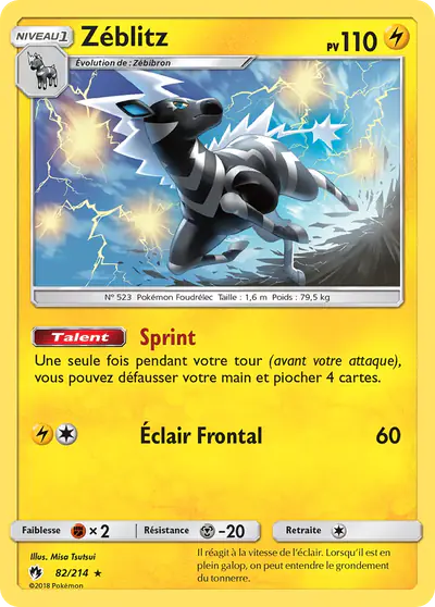 Image de la carte Pokemon Zéblitz 82/214