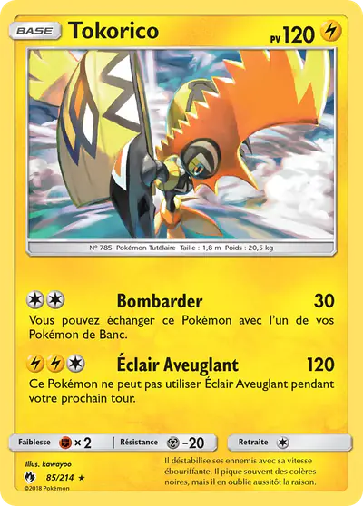 Image de la carte Pokemon Tokorico 85/214