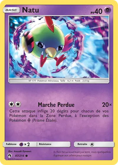 Image de la carte Pokemon Natu 87/214