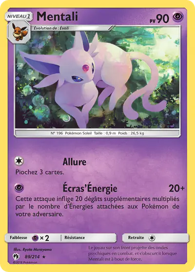 Image de la carte Pokemon Mentali 89/214