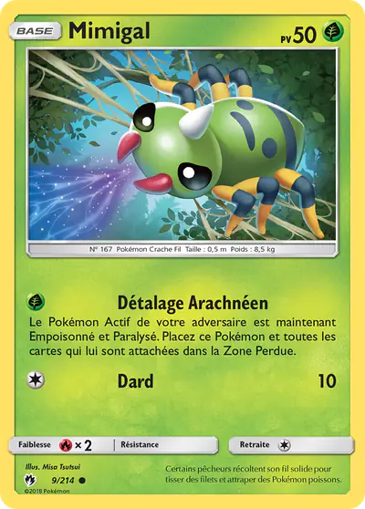 Image de la carte Pokemon Mimigal 9/214