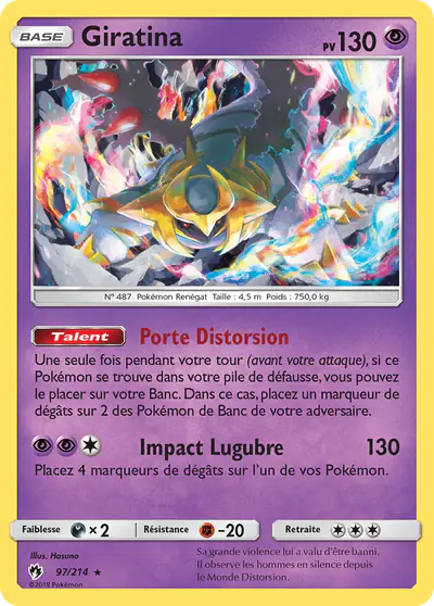 Image de la carte Pokemon Giratina 97/214