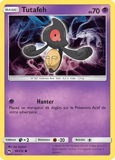 Image de la carte Pokemon Tutafeh 99/214