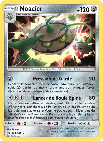 Image de la carte Pokemon Noacier 103/181