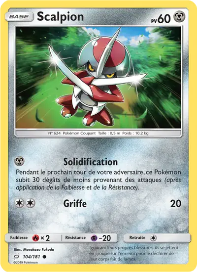 Image de la carte Pokemon Scalpion 104/181