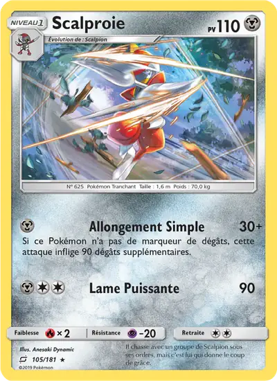 Image de la carte Pokemon Scalproie 105/181