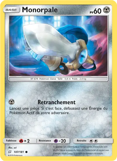 Image de la carte Pokemon Monorpale 107/181