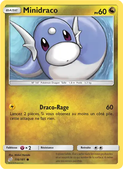 Image de la carte Pokemon Minidraco 116/181