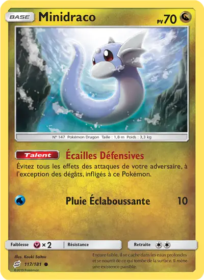 Image de la carte Pokemon Minidraco 117/181