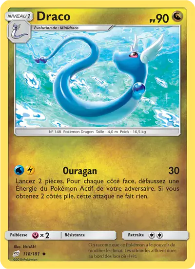 Image de la carte Pokemon Draco 118/181