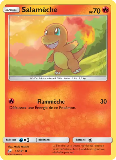 Image de la carte Pokemon Salamèche 12/181