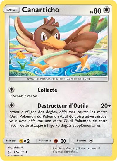 Image de la carte Pokemon Canarticho 127/181