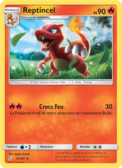 Image de la carte Pokemon Reptincel 13/181