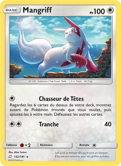 Image de la carte Pokemon Mangriff 132/181