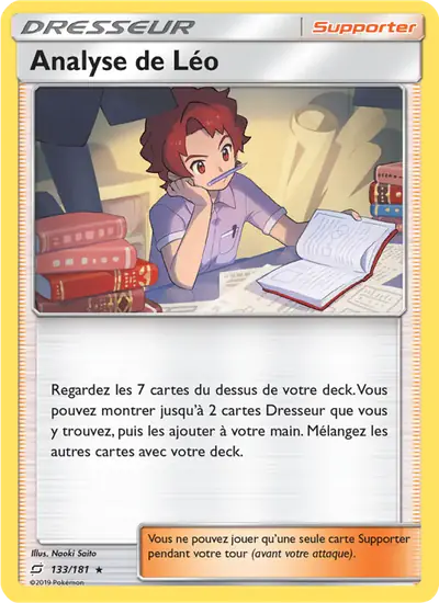 Image de la carte Pokemon Analyse de Léo 133/181