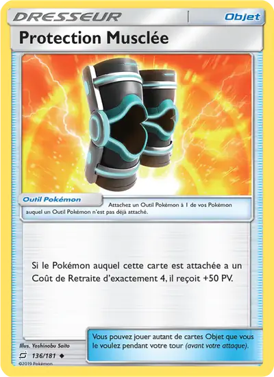 Image de la carte Pokemon Protection Musclée 136/181