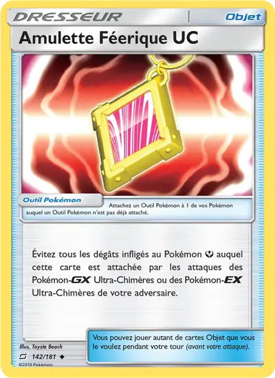 Image de la carte Pokemon Amulette Féerique UC 142/181