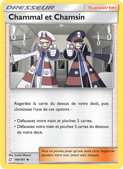 Image de la carte Pokemon Chammal et Chamsin 144/181