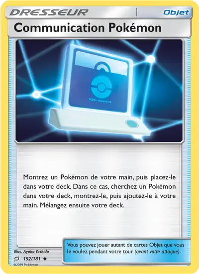 Image de la carte Pokemon Communication Pokémon 152/181