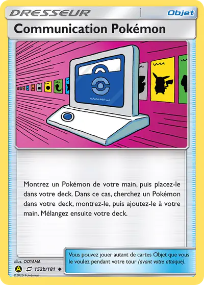 Image de la carte Pokemon Communication Pokémon 152b/181