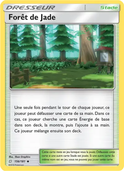 Image de la carte Pokemon Forêt de Jade 156/181