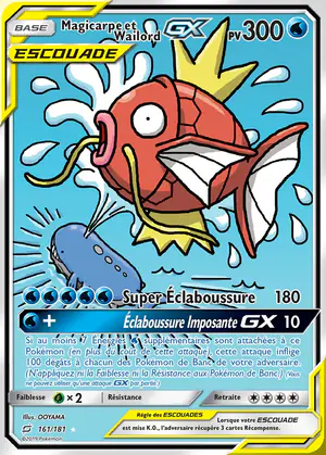 Magicarpe et Wailord GX 161/181
