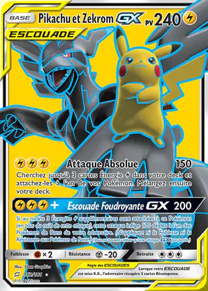 Pikachu et Zekrom GX 162/181